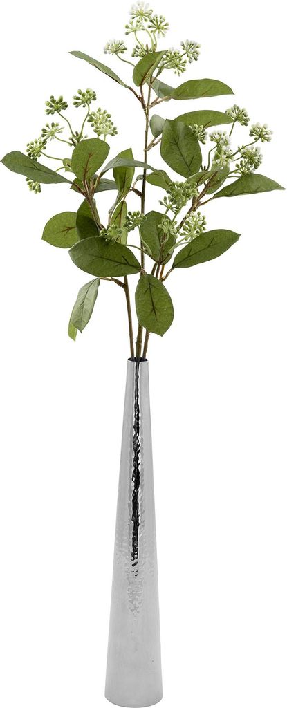 Fink Vase CUBA DH 6x36 cm silber Blumenvase Blumengefäß