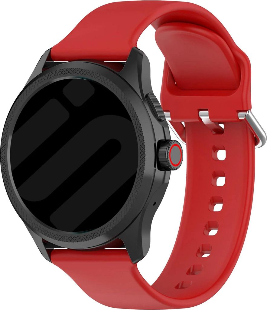 Strap-it Universal 24mm Silikonarmband passend für TicWatch Pro 5 Enduro, Coros Nomad, Coros Apex 4 46mm, Garmin Venu X1 - Flexibel & wasserfest -...