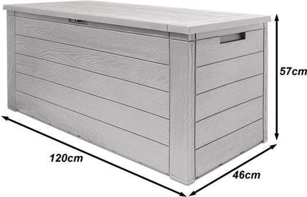 CASARIA® Gartenbox 280L UV-beständig Griffmulden Produktbild 9