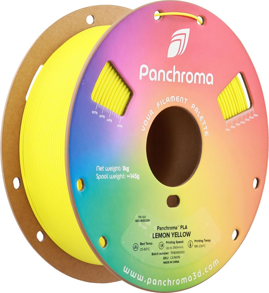 Polymaker Panchroma PLA Lemon Yellow 1.75 mm 1KG