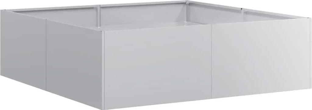 vidaXL Pflanzkübel 100x100x30 cm Verzinkter Stahl Produktbild 