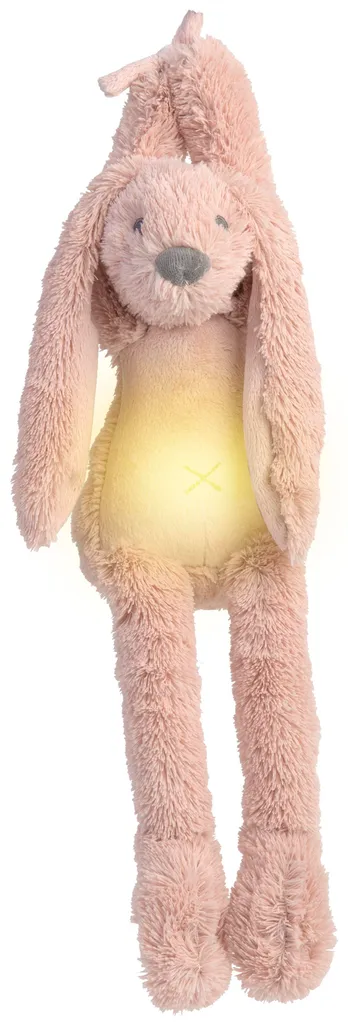 Veilleuse Lapin Richie Happy Horse vieux rose 34cm avec sons apaisants