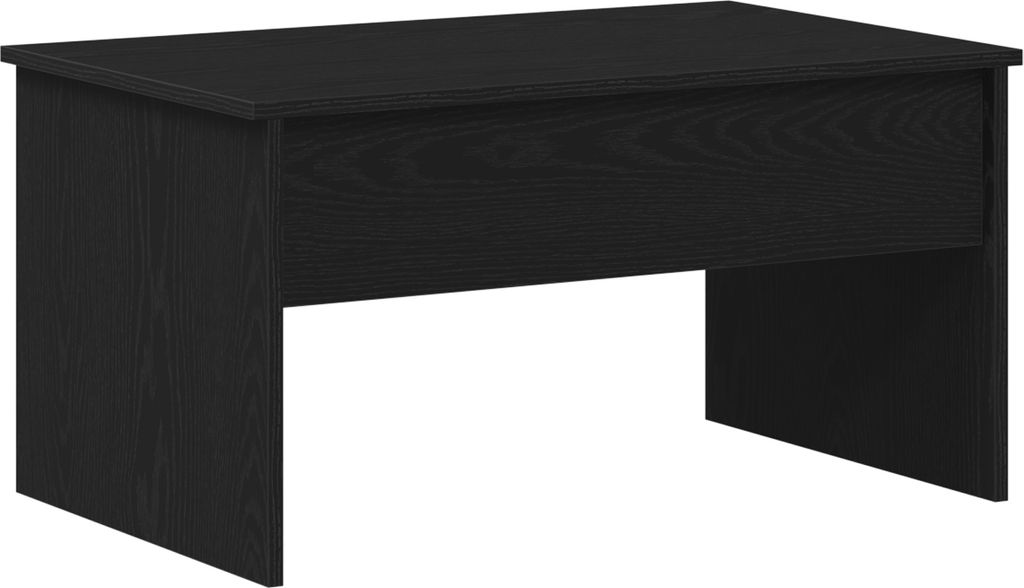 2025 Moderne Schwarzer Eichenkaffee Tisch - 80 x 50,5 x 41,5 cm - Kaffeetisch Sofatisch Hommie88862