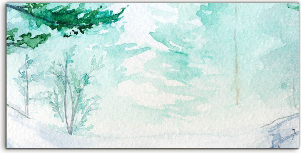 Coloray Spritzschutz aus Glas 140x70 Wandkunst Küchenrückwand Foto Winter Wald Kiefer Landschaft