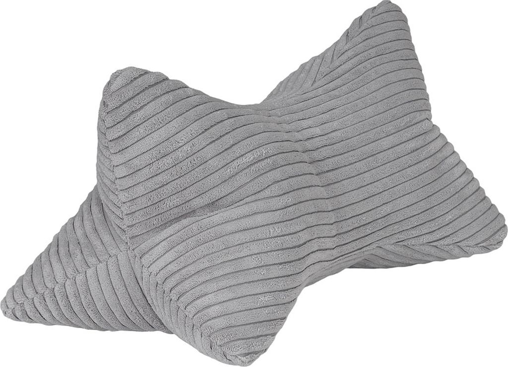 Stützkissen - Silbergrau - 24 x 42 cm - Cordoptik