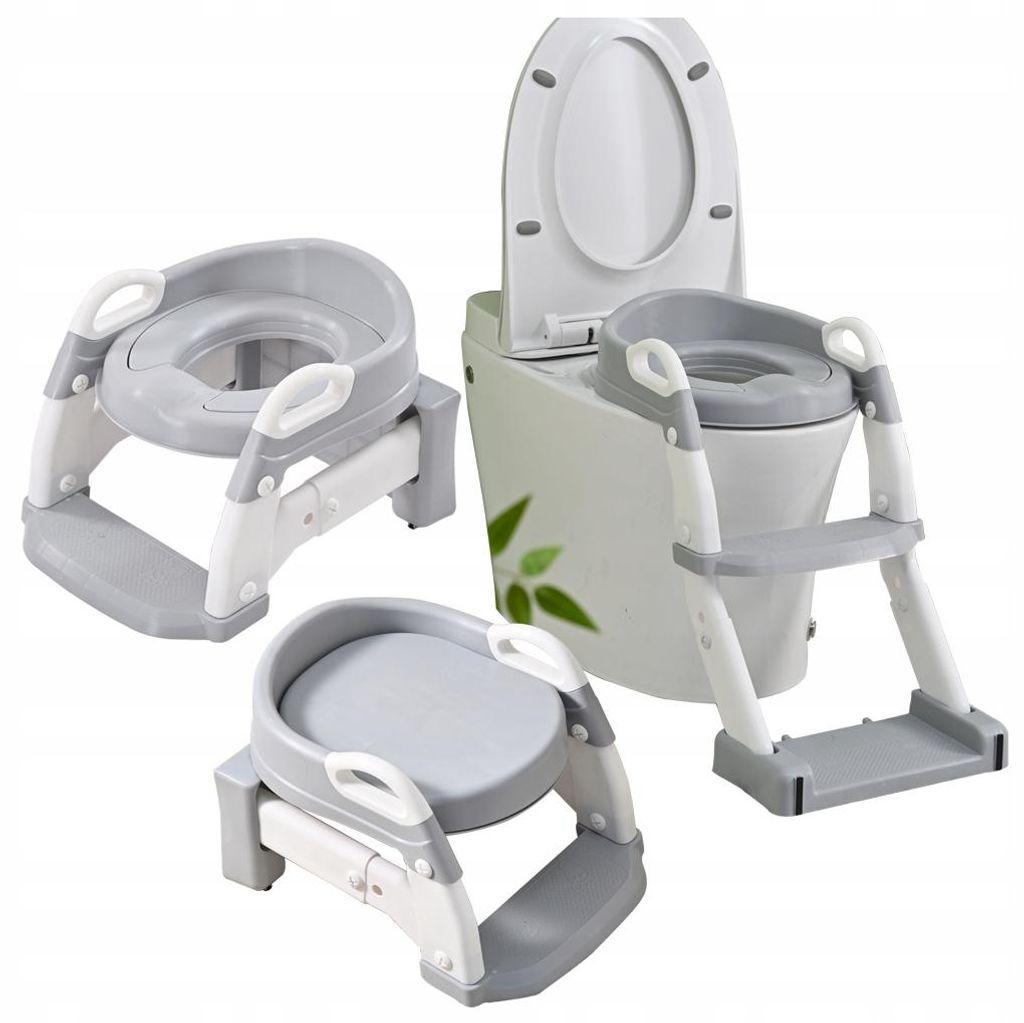 Ekspand | Riduttore per WC - Grigio - 3 in 1 - Gradini Immagine del prodotto 