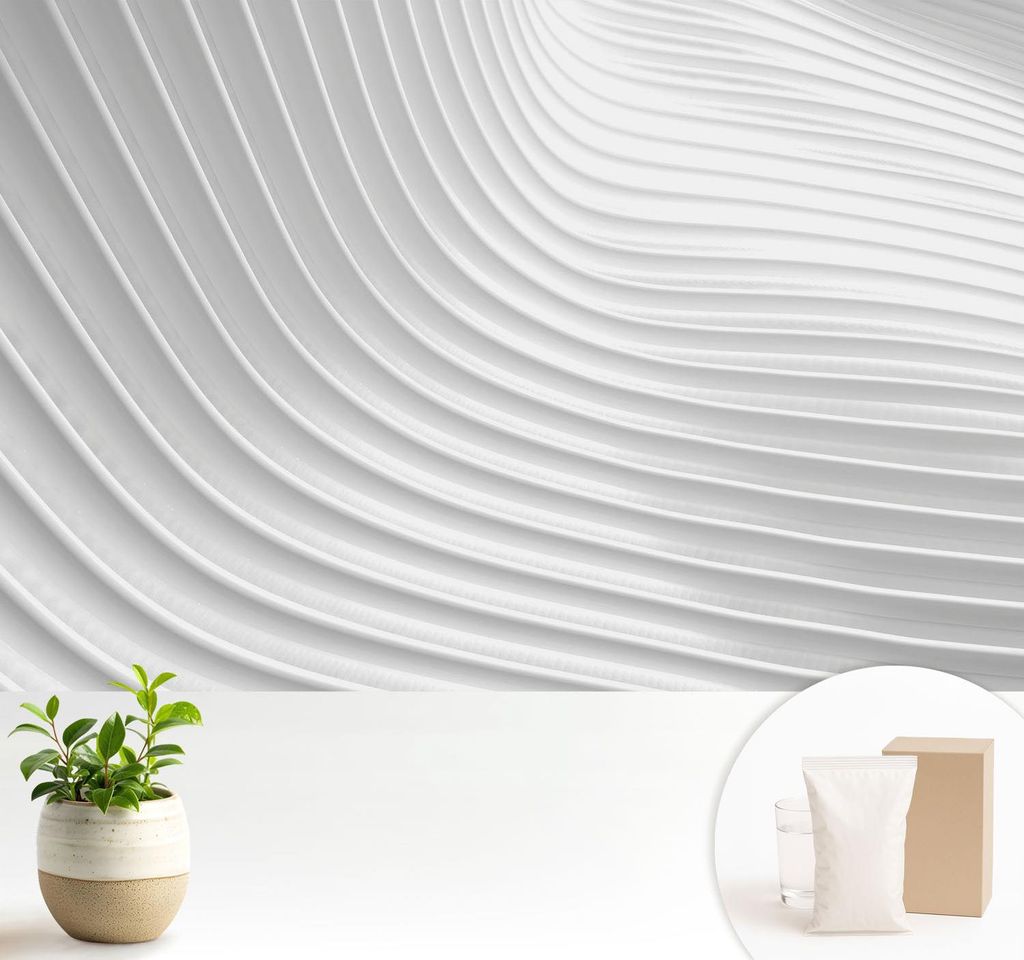 Fototapete - 104x70 cm - Tapete - Wandtapete - Wandbilder - Dekofolie - Tapete Folie - Wand - Dekoration - Wohnzimmer - Elegante Wellen
