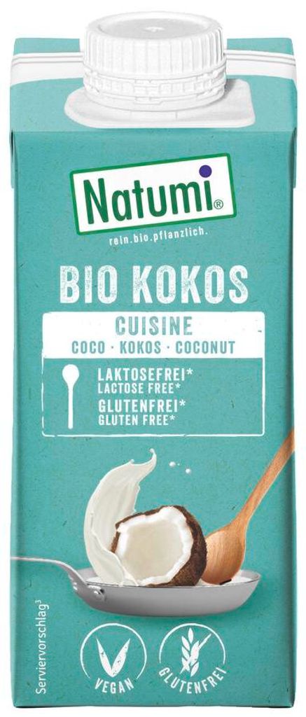 KREM KOKOSOWY DO GOTOWANIA I PIECZENIA BEZGLUTENOWY BIO 200 ml - NATUMI
