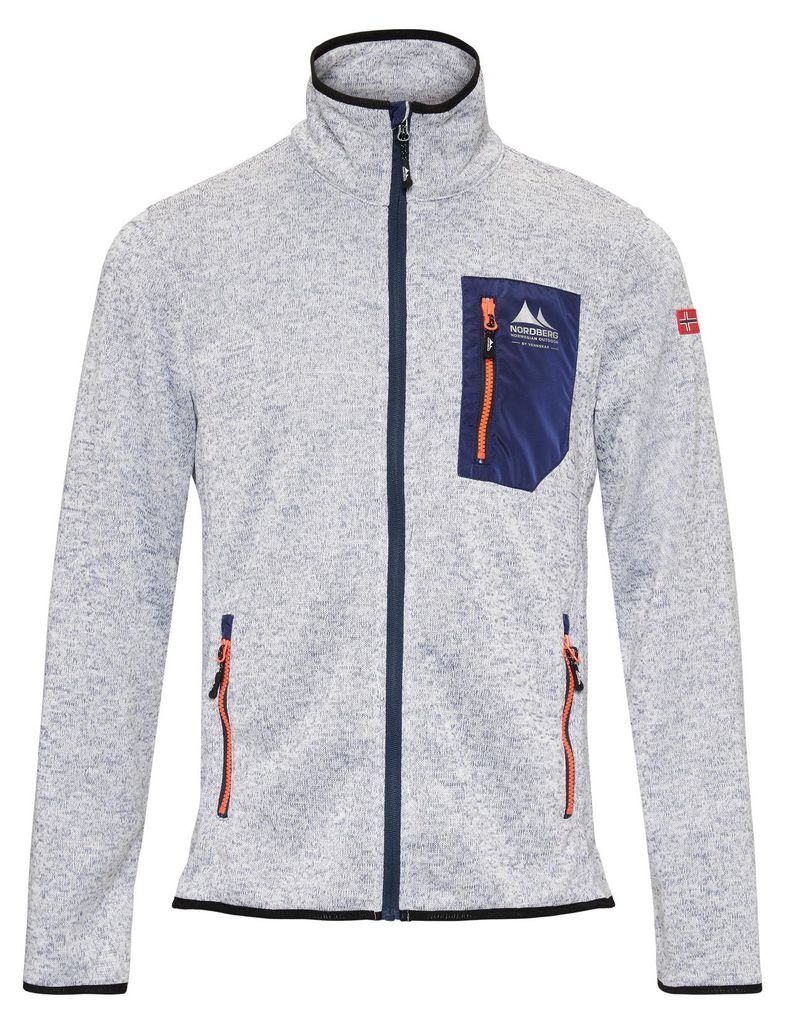 Nordberg NOA Fleeceweste – Herren – Hellblau Melange - Größe 3XL