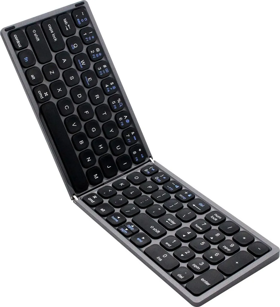 Clavier d'ordinateur pliable sans fil Bluetooth membrane TyperCLAW noir - 7