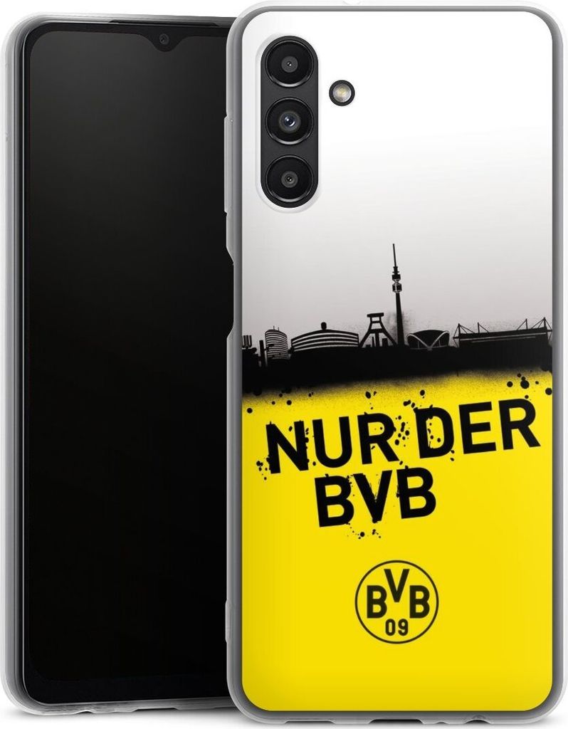 DeinDesign Slim Hülle für Samsung Galaxy A13 5G Silikon Case Ultra Dünn Handyhülle BVB Borussia Dortmund Statement