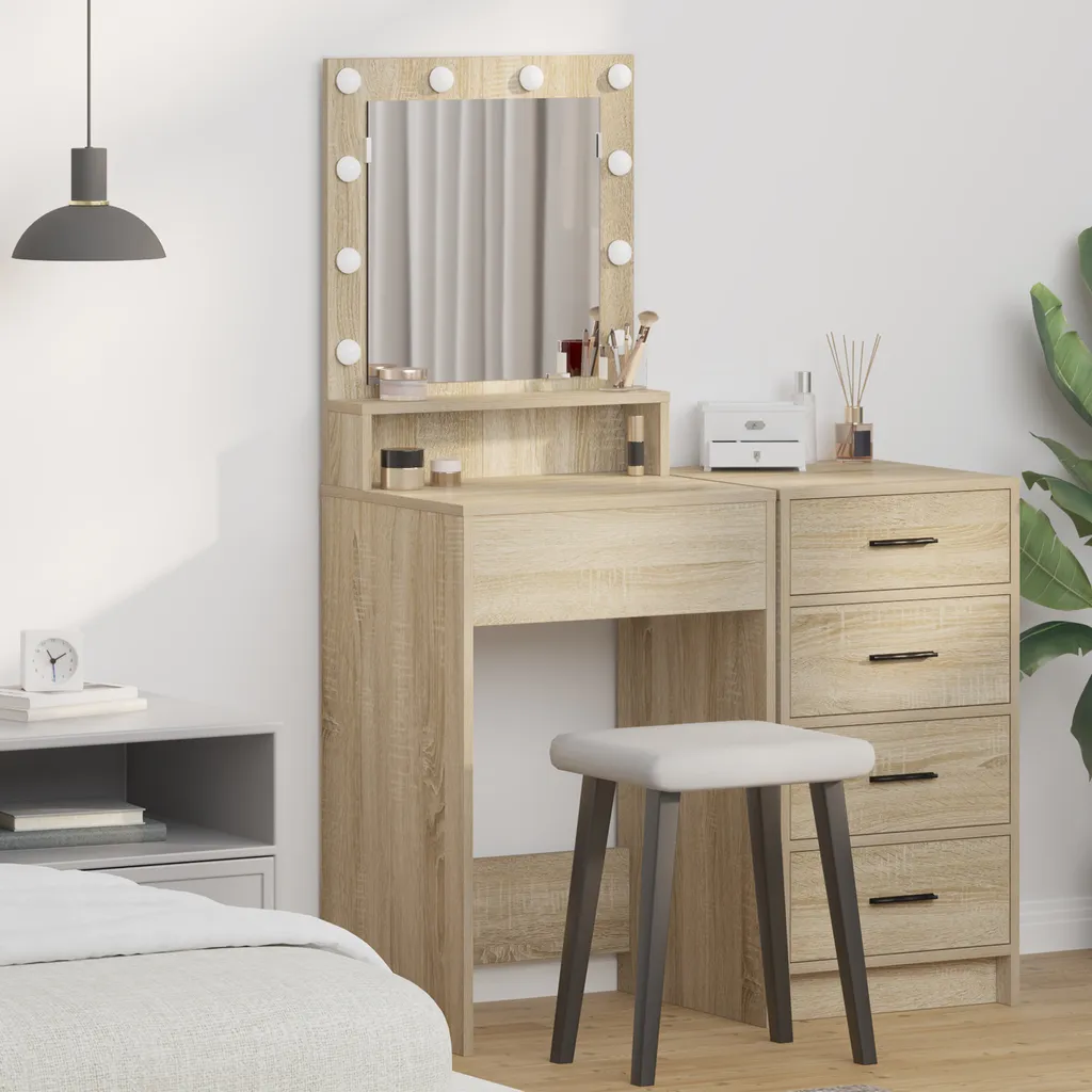 Tavolino da Toeletta Rovere Sonoma 50x41x135 cm - Design Moderno 2025