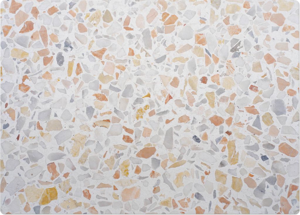Steinmosaik – Bodenschutzmatte – Stuhlunterlage 140x100 cm – Rutschfest – Hartbodenmatte
