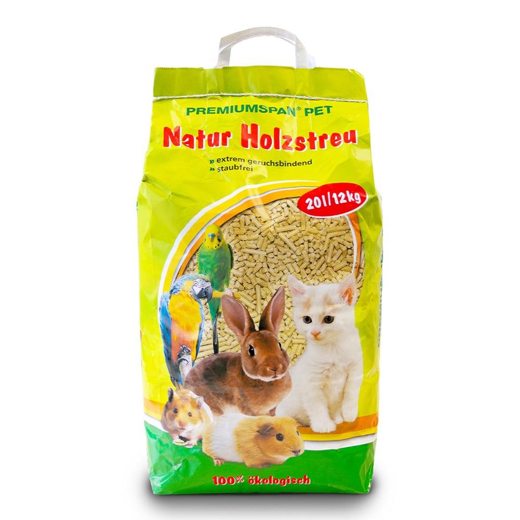 Kleintierpellets Naturholz-Pellets als Einstreu 20 Liter - Produktbild 