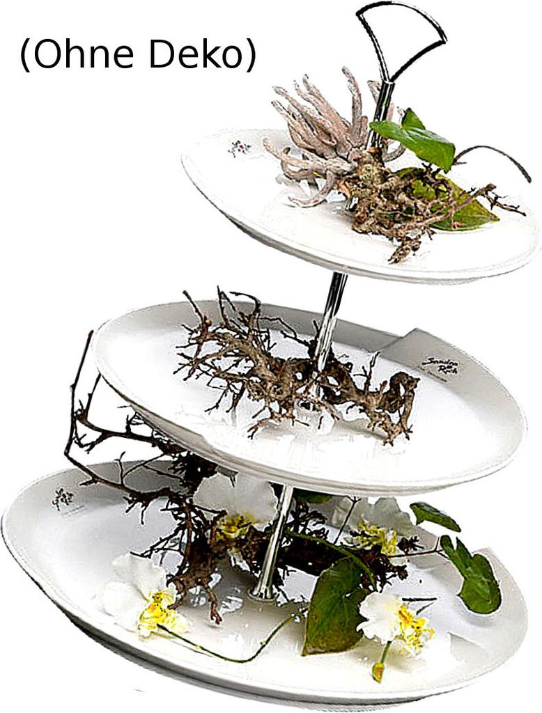 Sandra Rich etagere 39 cm bianco/argento Immagine del prodotto 