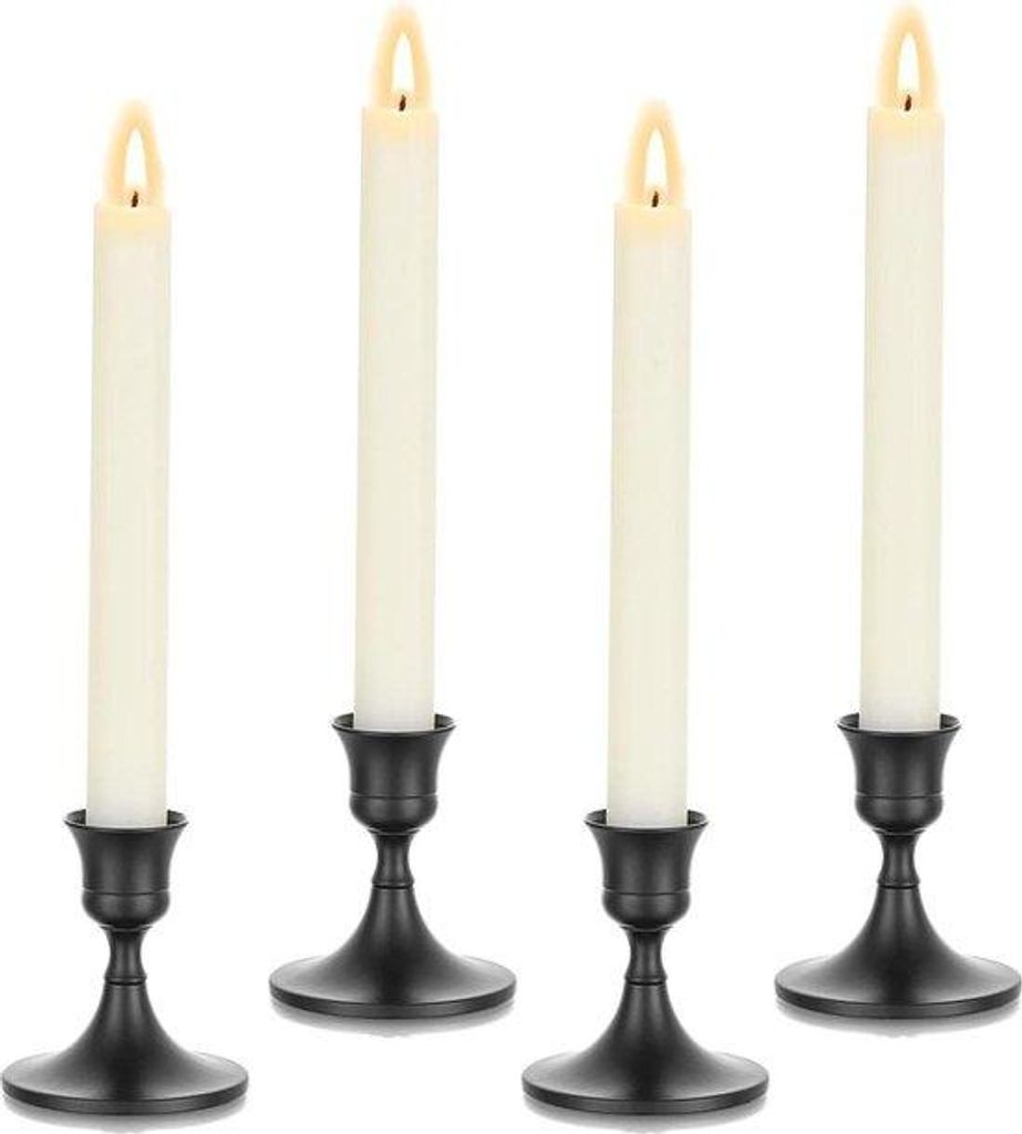 Metallischer Kerzenhalter-Anhänger-Set für besondere Ereignisse mit Spitzenkerzen - Tischdekoration von 75 cm Länge