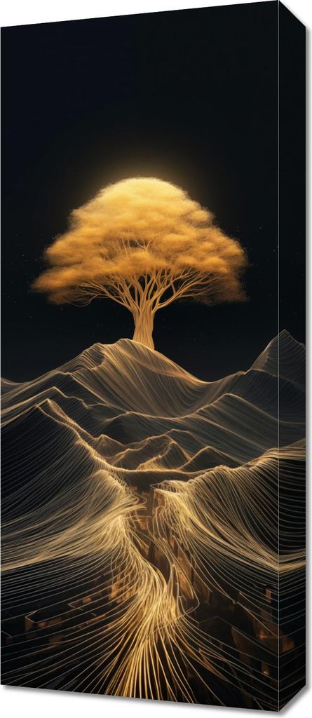 Bild 30x70cm Baum der Energie
