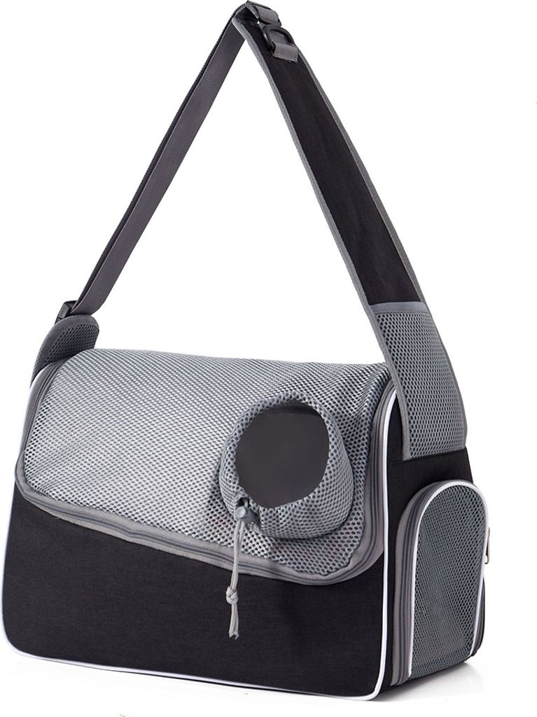 Tragbare Katzentasche, atmungsaktive Haustiertasche, Ausflugstasche, Umhaengetasche, tragbare Haustiertragetasche fuer kleine Hunde und Katzen, kom...