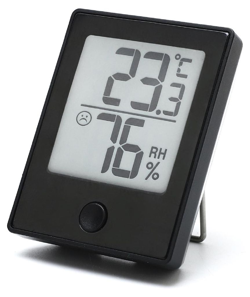 Handheld digitales Hygrometer – Thermometer, Temperatur/Feuchtigkeit, schwarz, 1 Stück