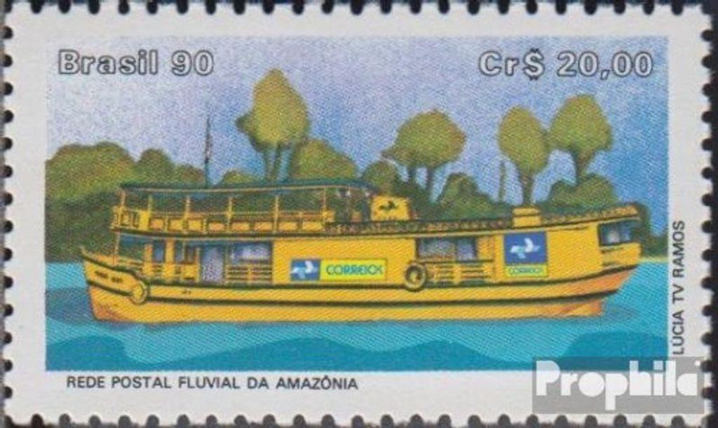 Briefmarken Brasilien 1990 Mi 2353 postfrisch Schiffpostdienst auf dem Amazonas
