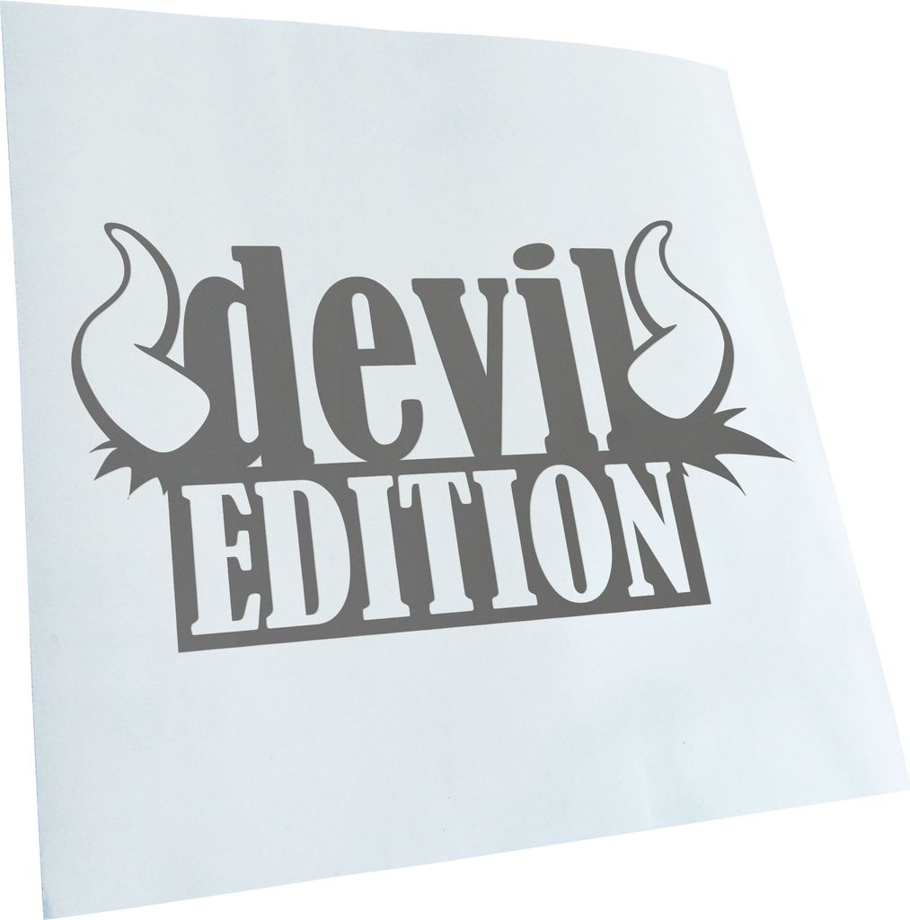 Kiwistar - Autoaufkleber - Devil Edition - Schwarz - 18x10cm - Aufkleber für Auto, Laptop, Fahrrad, LKW, Motorrad mehrfarbig JDM Decal Racing