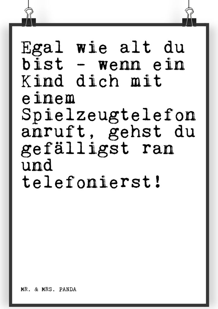 Mr. & Mrs. Panda Bild Egal wie alt du... DIN A4 - Weiß - Geschenk, kunstdruck poster, wandkunst, zur Geburt, Kind, Wandbild, Spruch, Plakat, Kinde...
