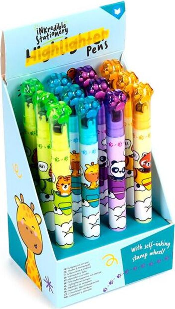 Marker und Stempel 2in1 Adoramals, 12er-Set
