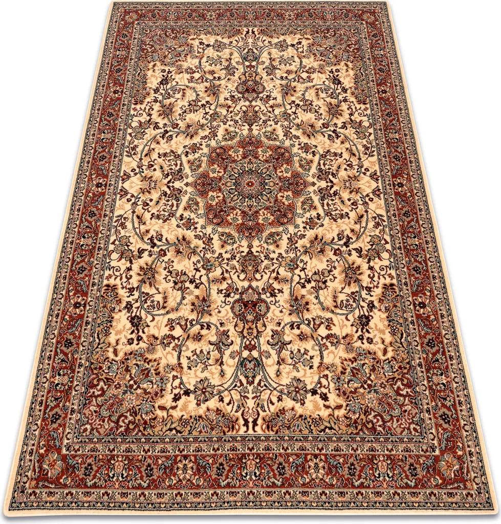 Tapis de chambre en laine beige POLONIA KORDOBA 66x100 cm confortable