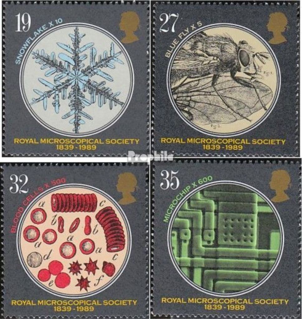 Briefmarken Großbritannien 1989 Mi 1218-1221 (kompl.Ausg.) postfrisch Mikroskopie