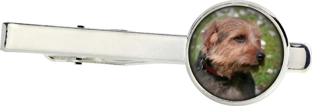 Spilla da Cravatta Norfolk Terrier Art-Dog: Gioiello Cane Fatto a Mano