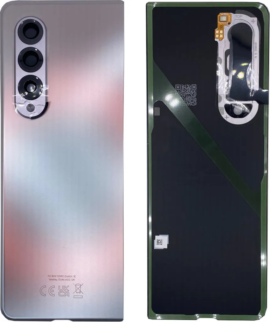 Réparation vitre arrière Galaxy Z Fold3 - Couvercle argent GH82-26312C
