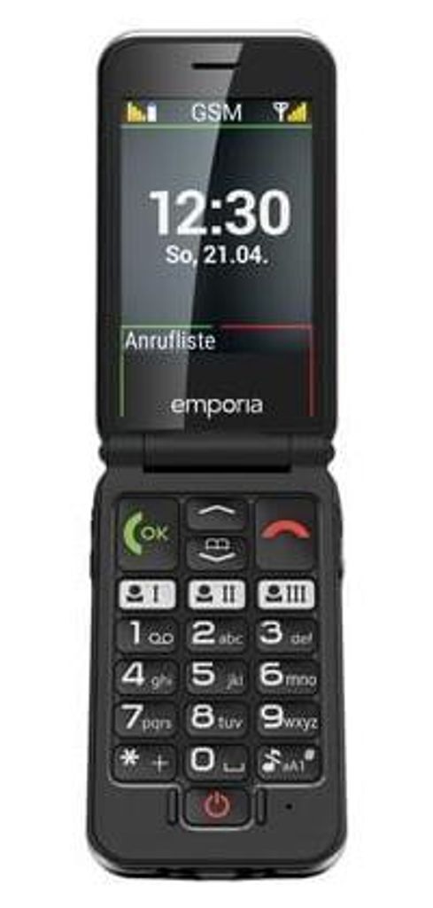 emporia JOY V228 noir  Téléphone à clapet 2,8 pouces - sans Image du produit 