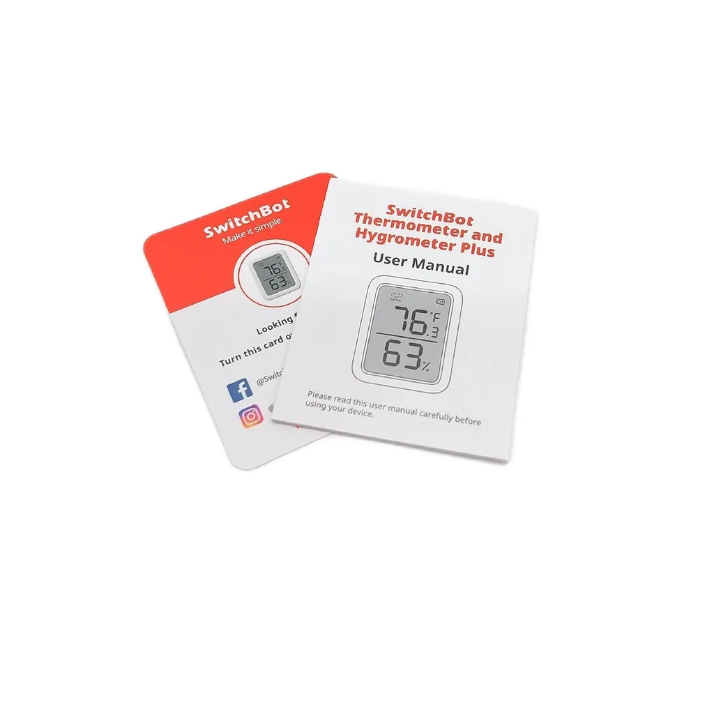 SwitchBot Thermomètre Hygromètre Plus Bluetooth Blanc pour Intérieur - 12