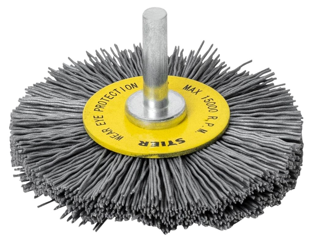 STIER Rundbürste Scheibenbürste, 75 mm, für Bohrmaschine Produktbild 