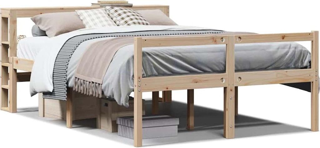 vidaXL Seniorenbett mit Kopfteil ohne Matratze 160x200 cm