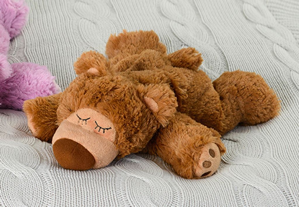 Warmies® Sleepy Bear braun, herausn. Produktbild 