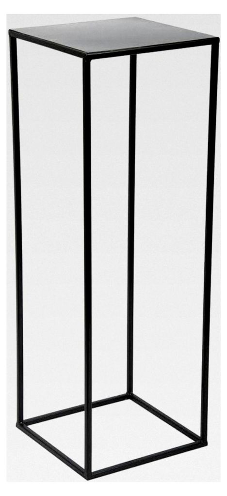 Blumenständer Metall Schwarz 70 cm Hoch - Stabiler Blumenhocker aus Metall - Pflanzenständer für die Dekoration im Wohnzimmer, Schlafzimmer oder...