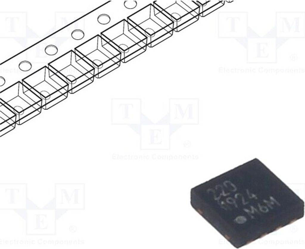 1x Messverstärker 20V/V UBtrieb: 2÷5,5V V 500kHz Uio: 16uV MCP6C02T-020H/Q8B SMD