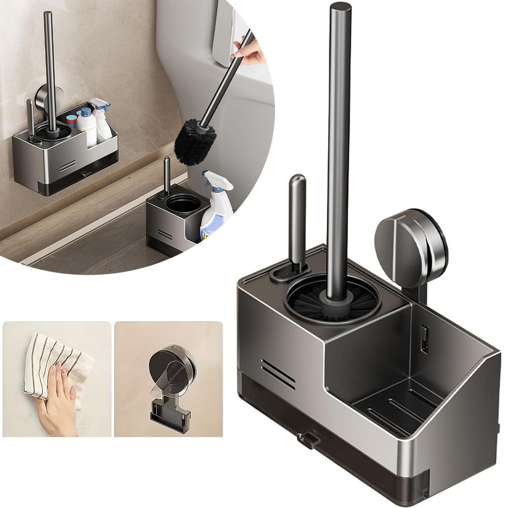 WC-Bürste und Halter-Set für Toilette und Badezimmer, Produktbild 