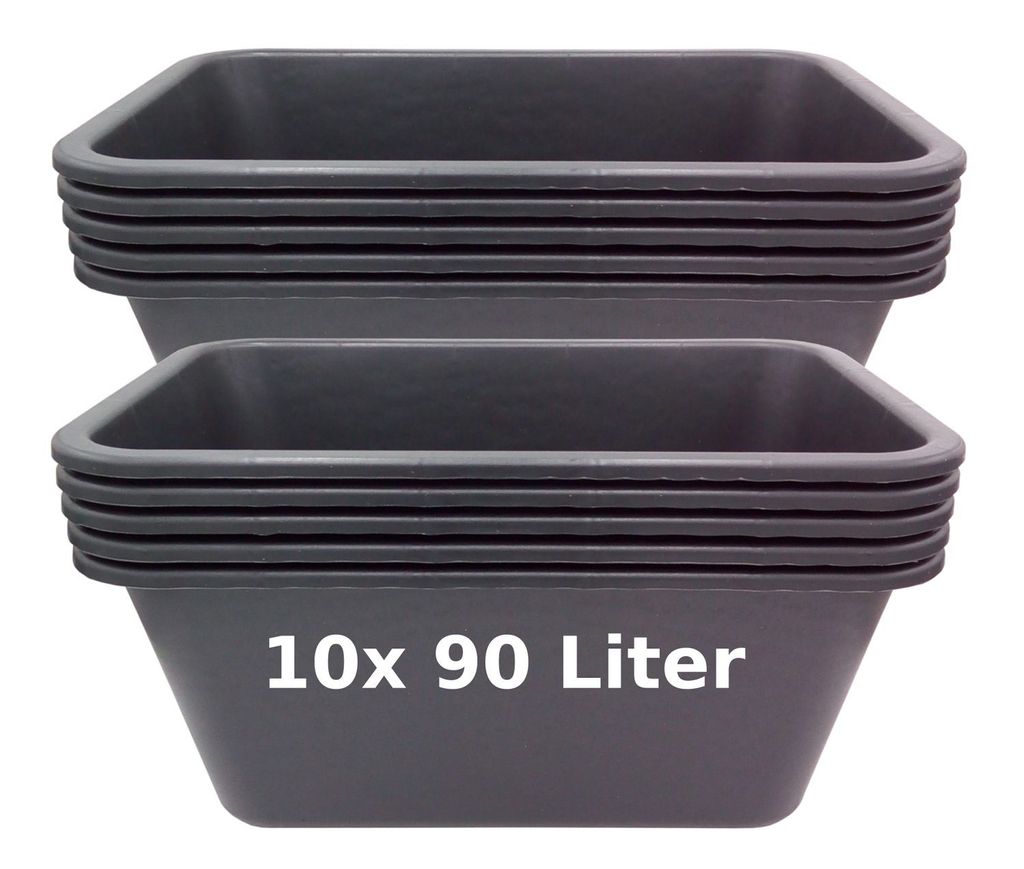 Lot de 5/10 bacs à plantes Bacs à mortier Bacs à fleurs Image du produit 