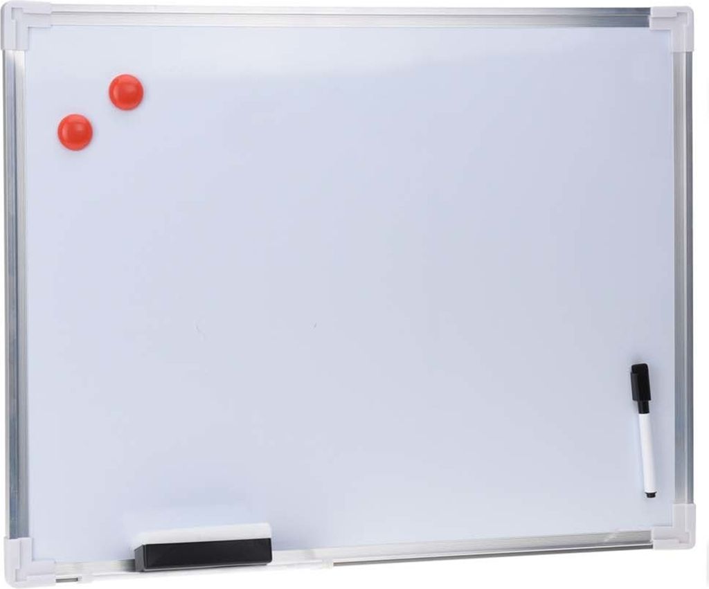 Koopman Whiteboard Aluminium 45x60cm mit Zubehör magnetisch
