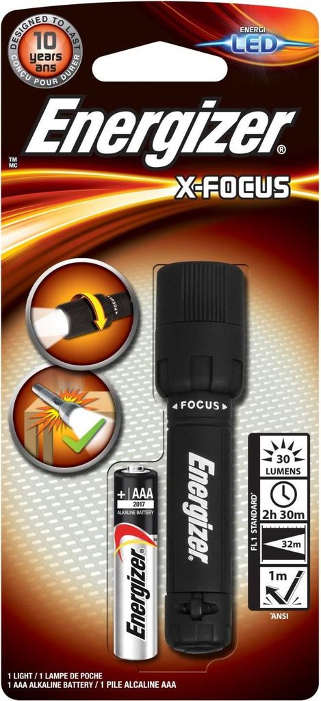 Energizer ENX-FOCUS01 Torcia LED Nero Immagine del prodotto 
