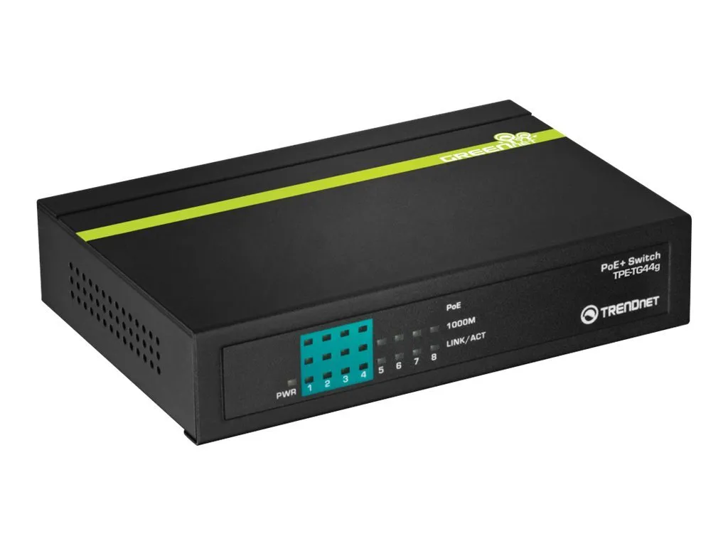 Switch 8 Port Gbit PoE+ 61W - Finissez-en avec les Câbles Alimentation