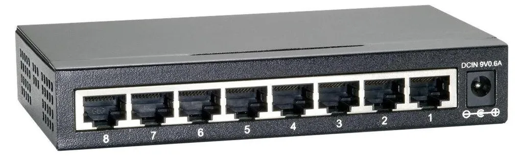 Switch Ethernet Gigabit 8 Ports Level One GEU-0822 Réseau RJ45 Haute Vitesse