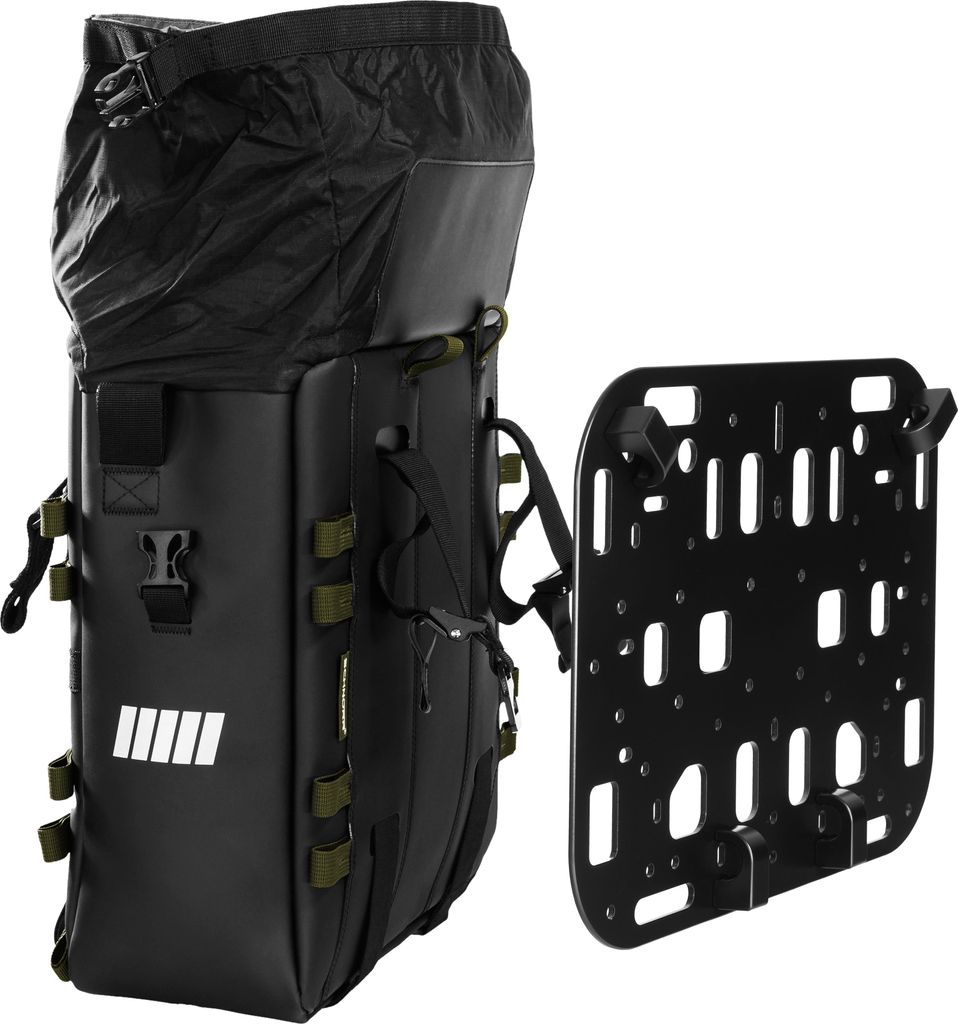 Motorrad Seitentasche 22L + Montageplatte Bundle - SCHNORR SC-22