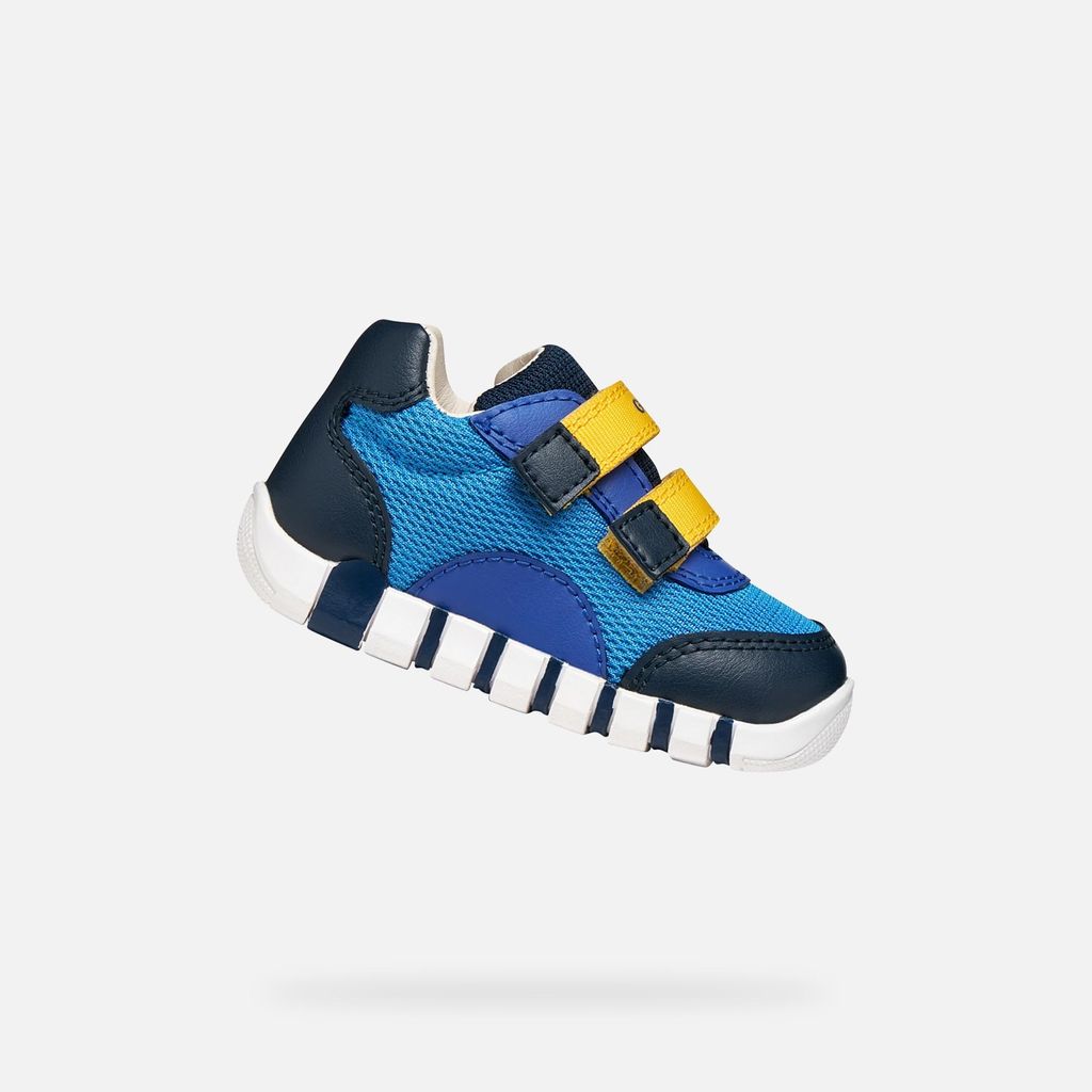 Geox Blaue Jungen-Sneaker für die ersten Schritte Iupidoo 20