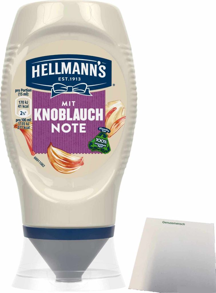 Hellmann's Sauce mit Knoblauchnote (250ml Squeezeflasche) + Produktbild 