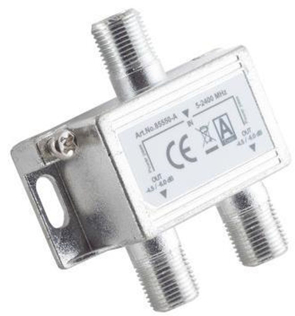Sat-Verteiler 2-fach5-2450 MHz - digital-taugl Produktbild 4