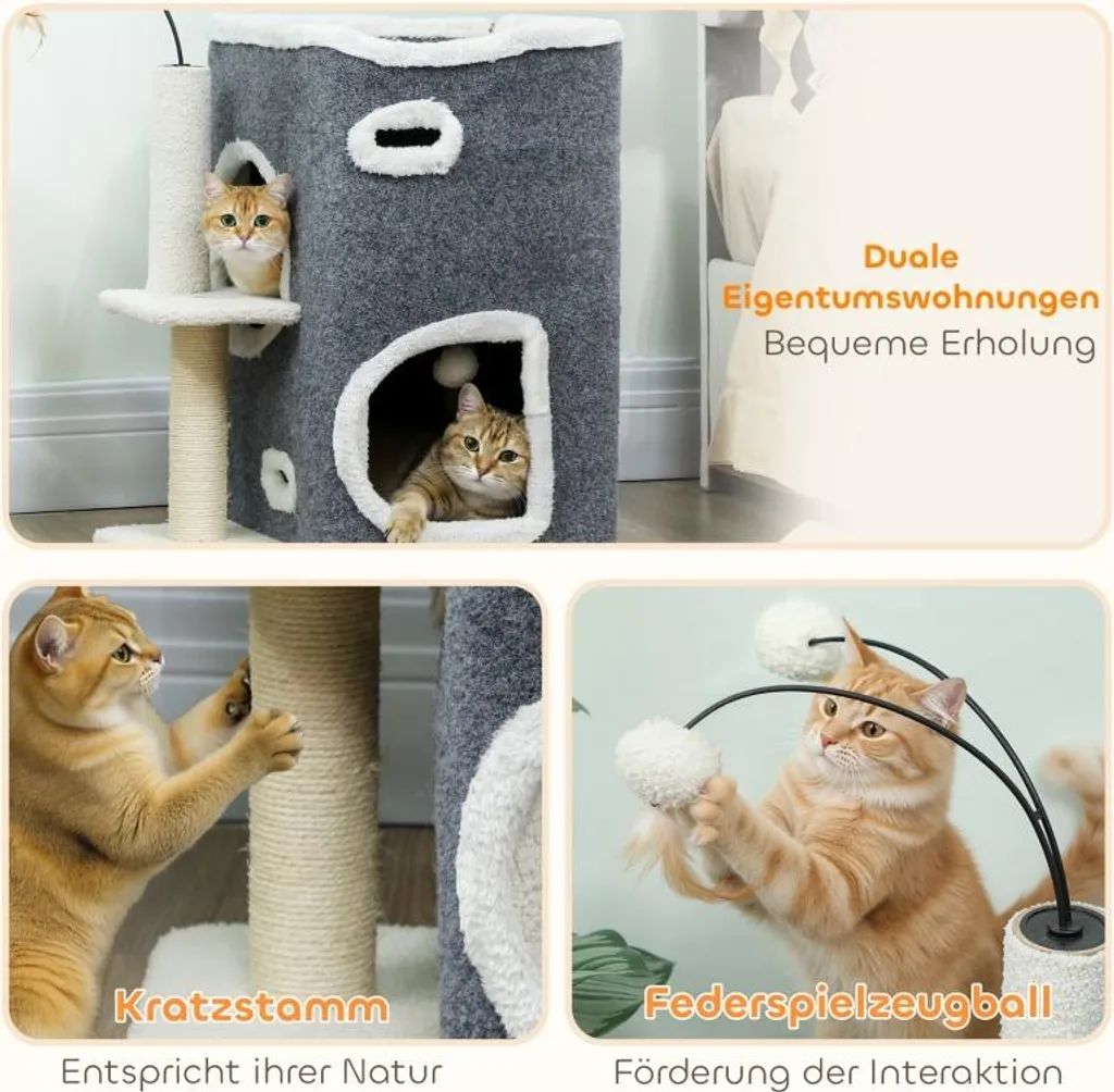 Arbre à chat robuste pour protéger vos meubles contre les griffes