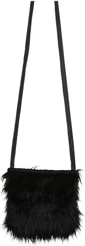 Schwarze Plüschtasche aus 100% Polyester mit den Produktbild 